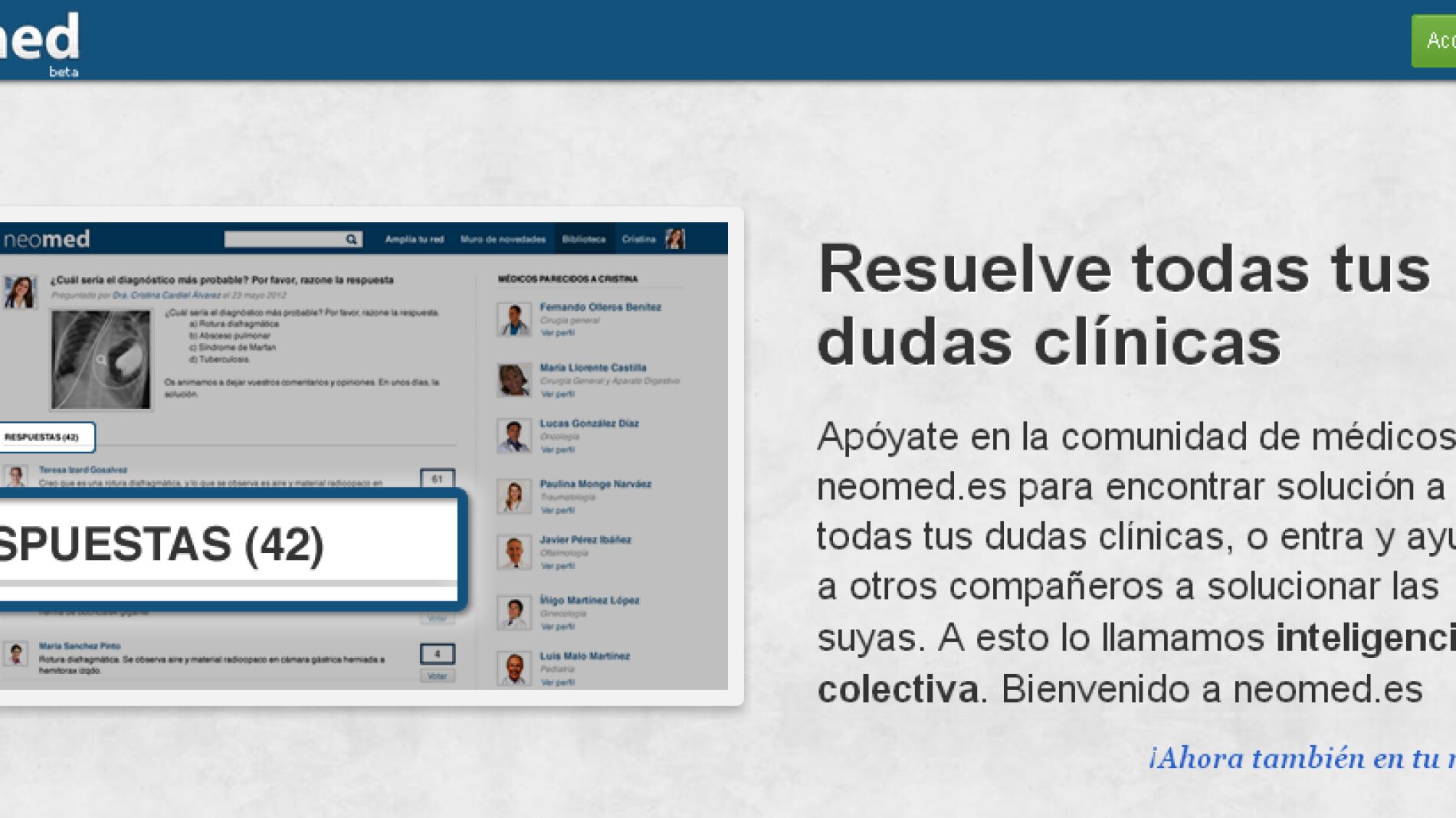Neomed, resuelve dudas cl&iacute;nicas