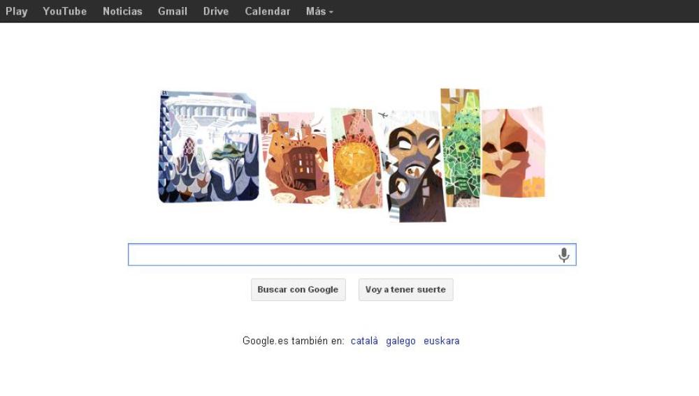 El doodle que homenajea a Gaudí este 25 de junio