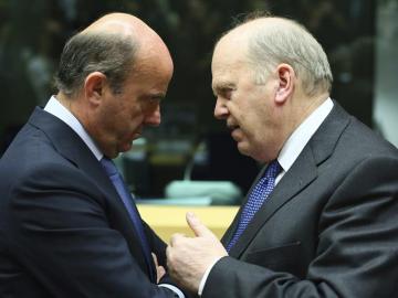 Luis de Guindos y su homólogo irlandés, Michael Noonan Luis de Guindos y su homólogo irlandés, Michael Noonan