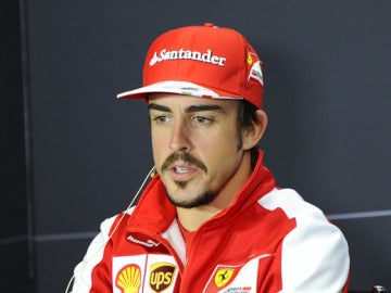 Fernando Alonso en rueda de prensa