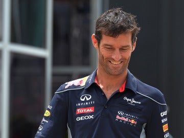 Webber, sonriente 