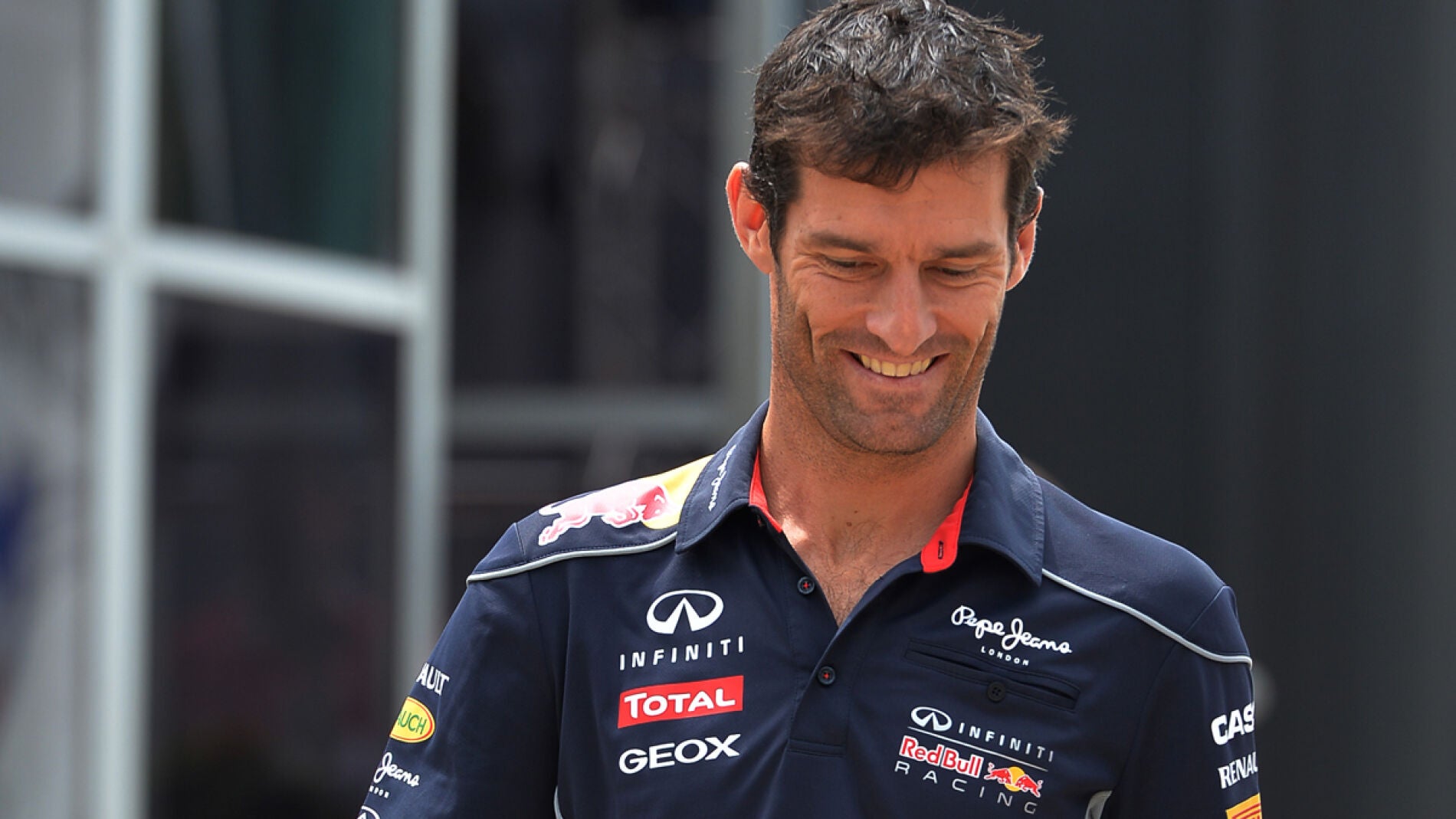 Webber, sonriente 