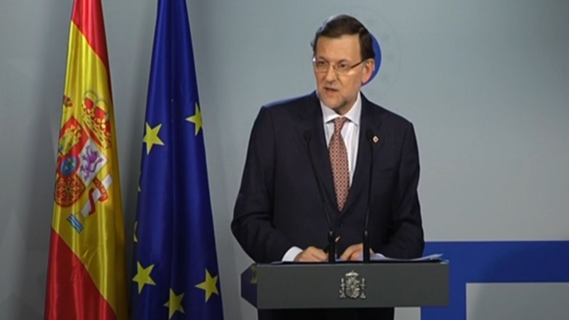 Mariano Rajoy en rueda de prensa