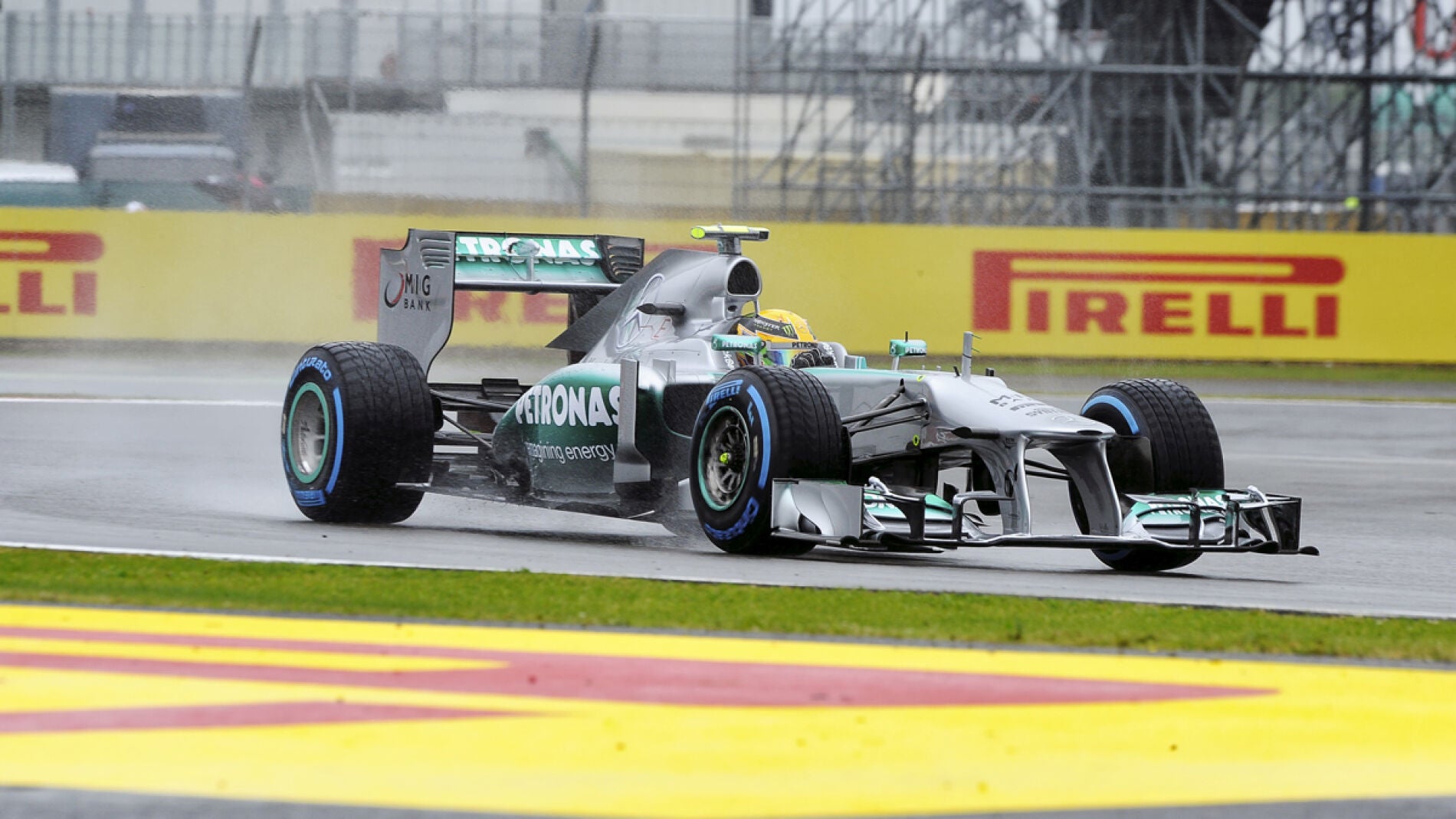 El Mercedes, sobre Silverstone