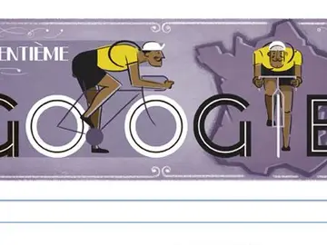 Doodle de la edición 100 del Tour de Francia Doodle de la edición 100 del Tour de Francia