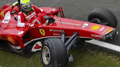 Cuarto accidente de Massa en tres carreras