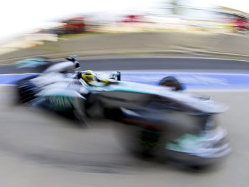 Rosberg practica el 'efecto distorsión'