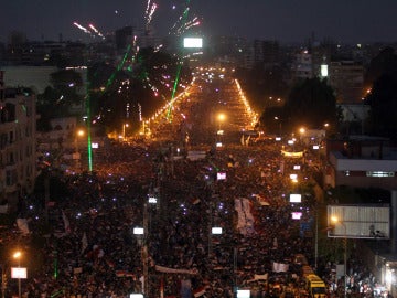 Impresionante protesta en El Cairo contra Mursi