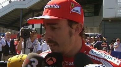 Alonso habla tras la carrera de Silverstone