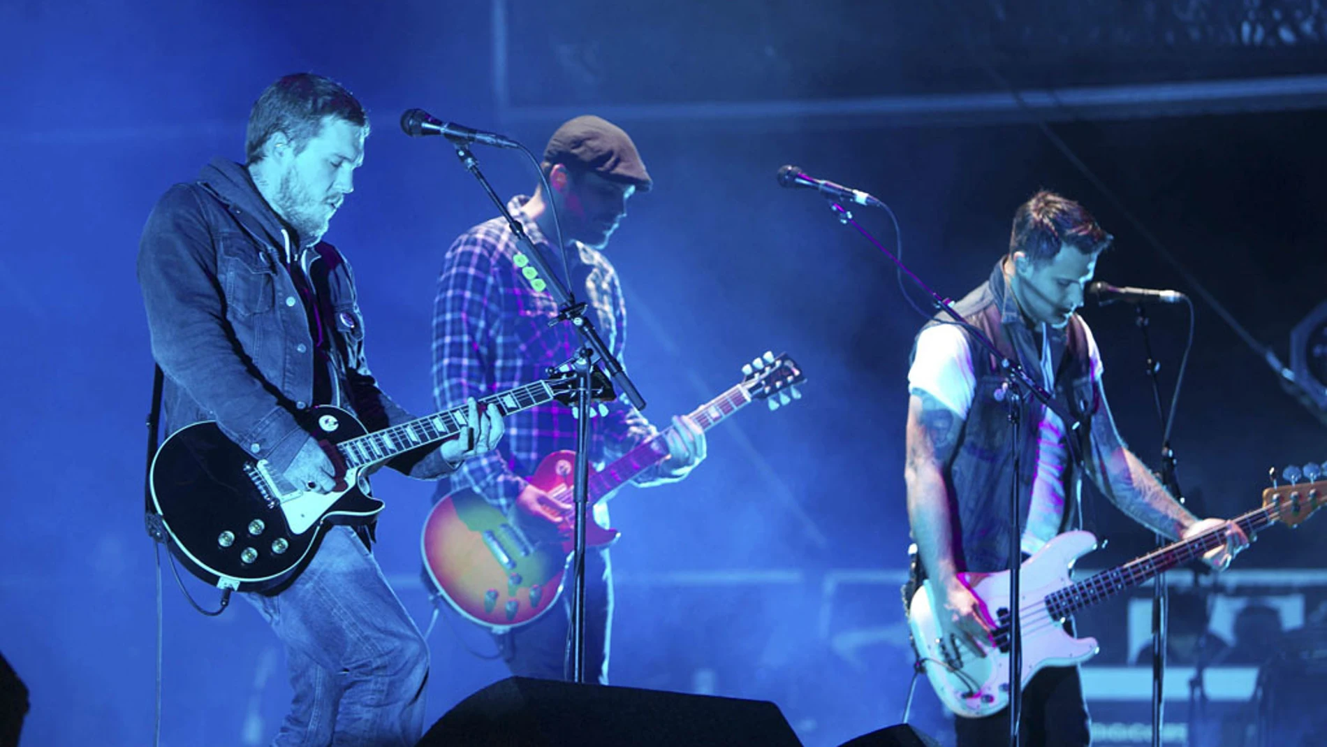 The Gaslight Anthem durante su concierto en el Azkena Rock de Vitoria