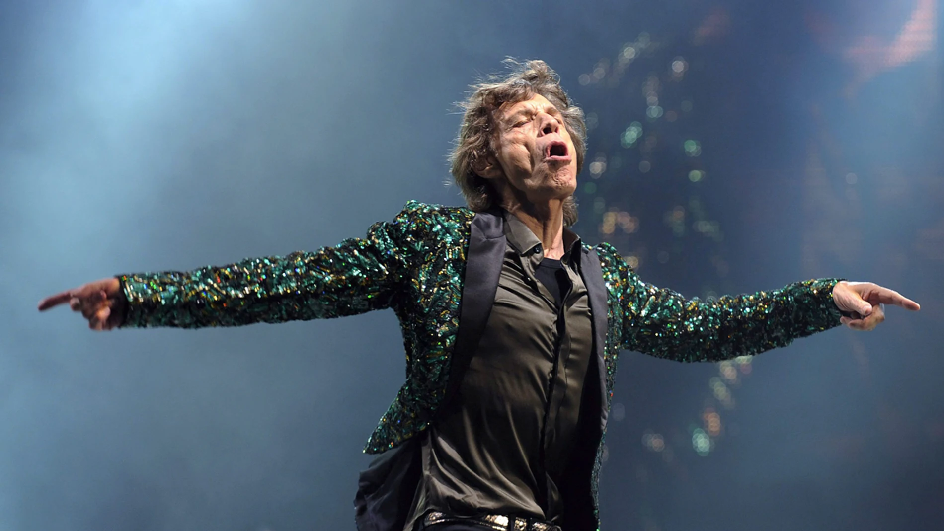 Jagger disfrutando en el escenario