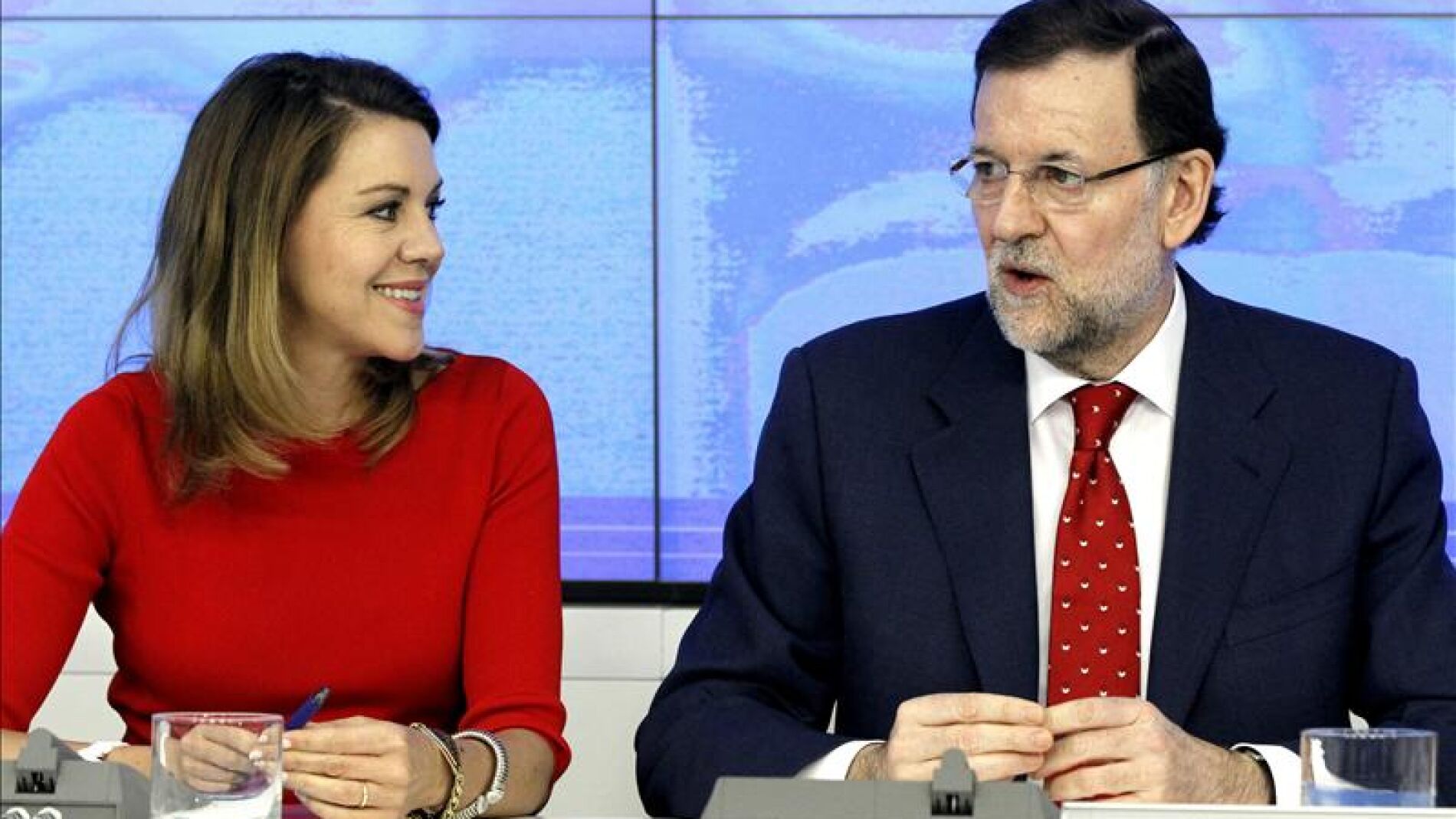 Cospedal y Rajoy, en el Comit&eacute; Ejecutivo del PP