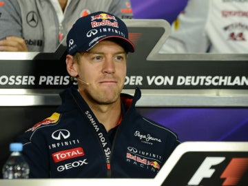 Vettel en rueda de prensa