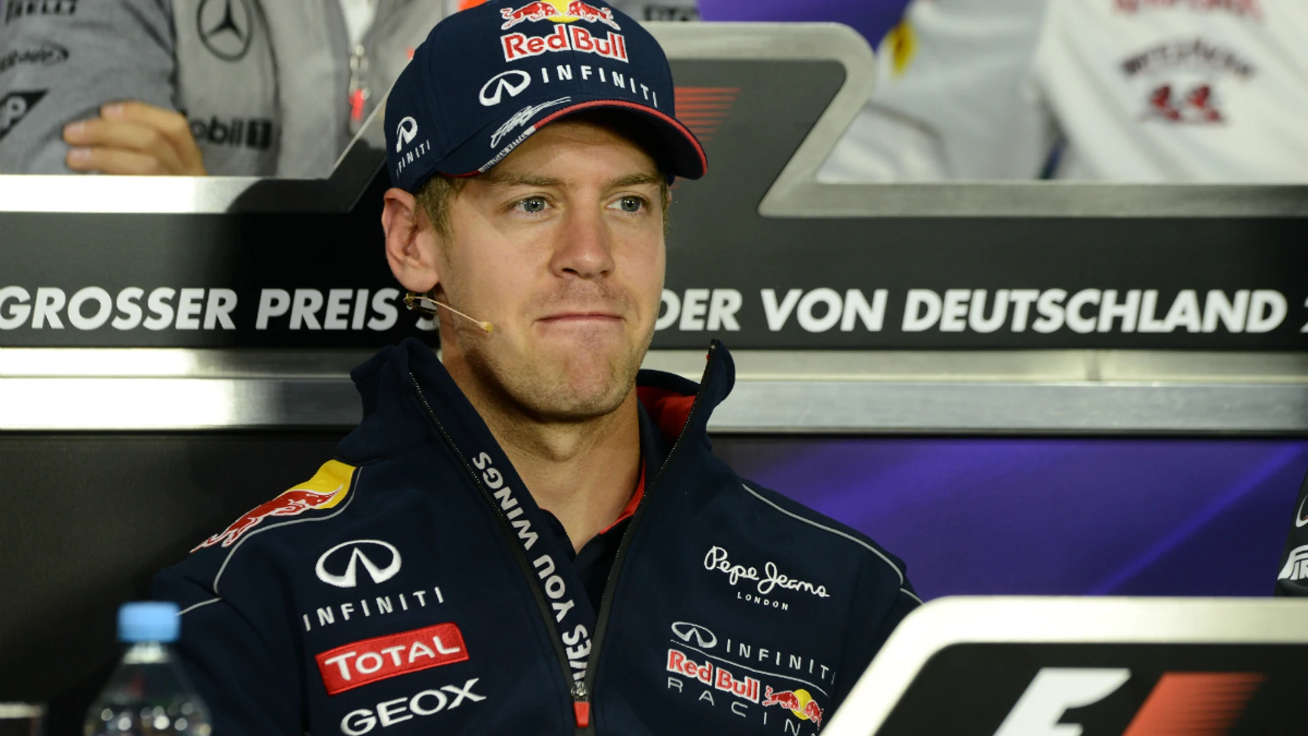 Vettel en rueda de prensa