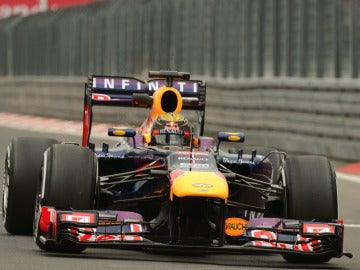 Sebastian Vettel en pista