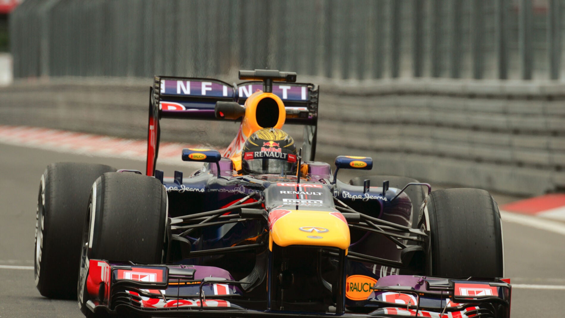 Sebastian Vettel en pista