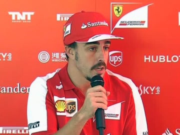 Alonso habla en rueda de prensa