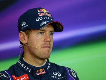 Vettel en la rueda de prensa