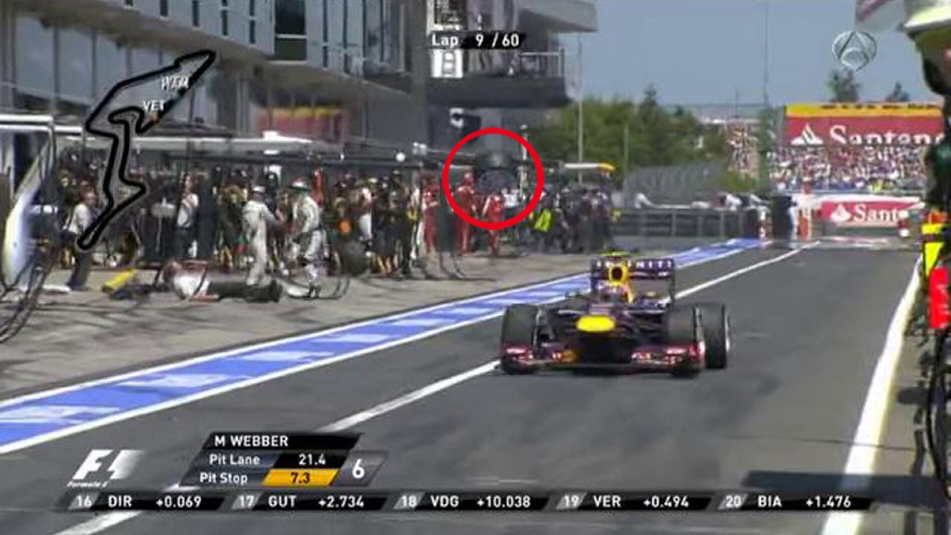Accidente de Webber. 
