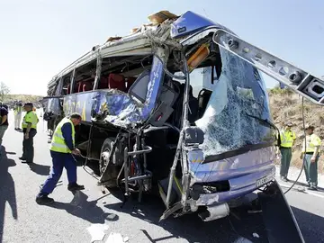Accidente de autobús en Ávila Accidente de autobús en Ávila