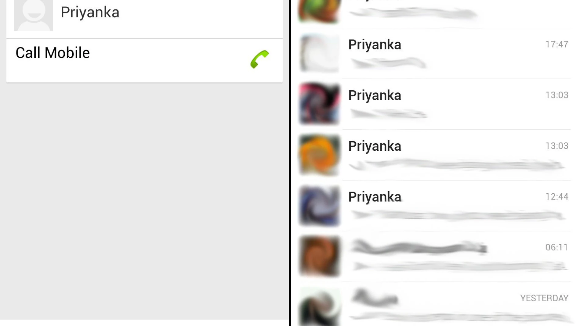 Imagen de un dispositivo afectado por el 'bug' Priyanka Imagen de un dispositivo afectado por el 'bug' Priyanka