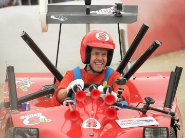 Vettel, de Super Mario