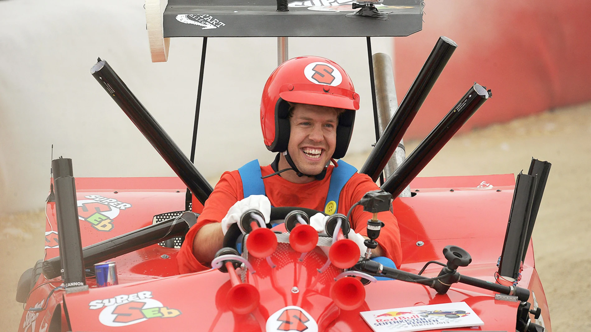 Vettel, de Super Mario