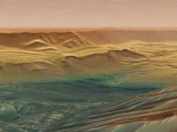 La sonda Mars Express capta las imágenes del cañón más grande del Sistema Solar