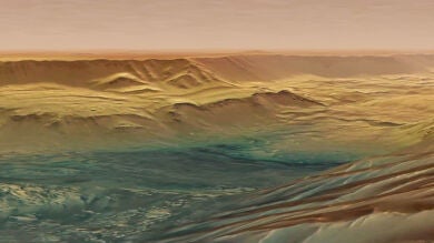 La sonda Mars Express capta imágenes del cañón más grande del Sistema Solar
