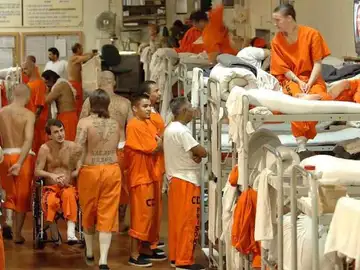 Presos en una cárcel de California, EEUU Presos en una cárcel de California, EEUU