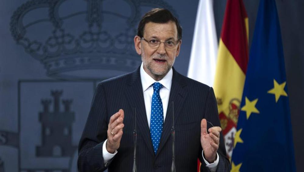Mariano Rajoy comparece en la Moncloa