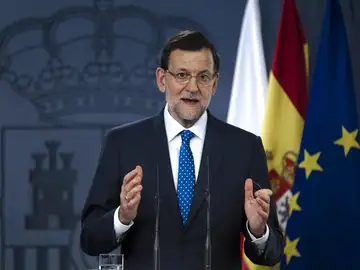 Mariano Rajoy comparece en la Moncloa Mariano Rajoy comparece en la Moncloa