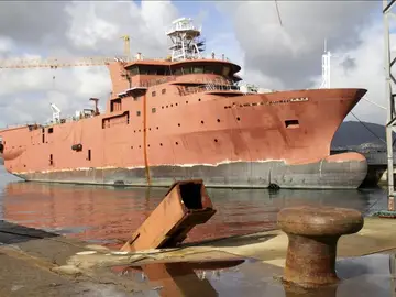 Vista del astillero vigués Vulcano Vista del astillero vigués Vulcano