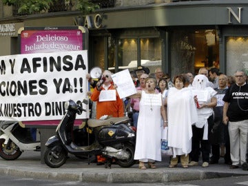 Protesta de afectados por Afinsa y Forum