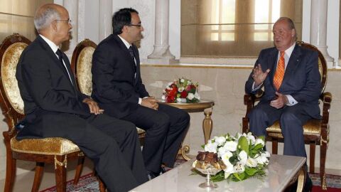 Reuni&oacute;n del Rey en Rabat