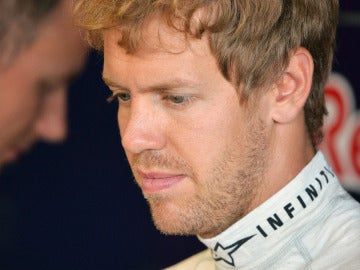 Sebastian Vettel en Silverstone.