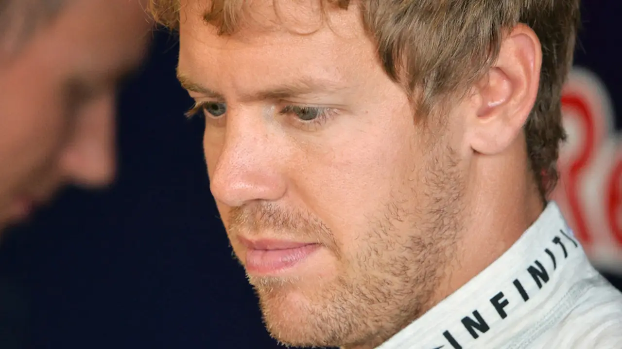 Sebastian Vettel en Silverstone.