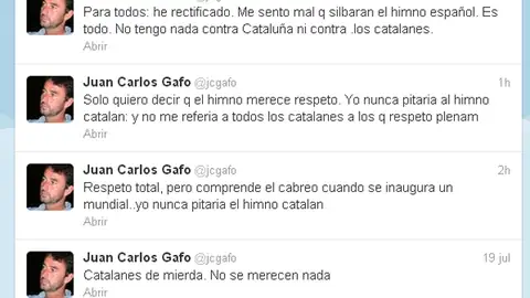 Juan Carlos Gafo, en Twitter Juan Carlos Gafo, en Twitter