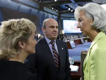 De Guindos, con Christine Lagarde De Guindos, con Christine Lagarde