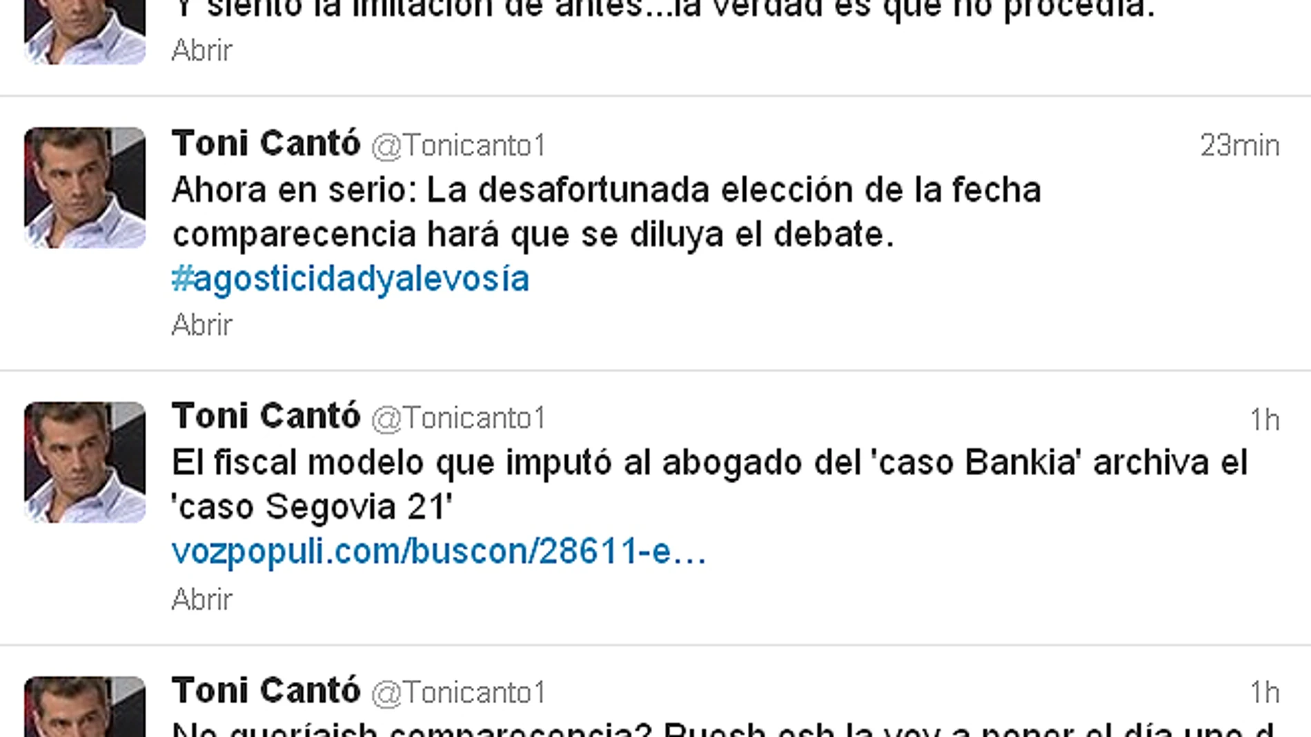 Twitter Toni Cantó Twitter Toni Cantó