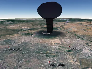 Una herramienta de Google Earth recrea los efectos de una bomba nuclear Una herramienta de Google Earth recrea los efectos de una bomba nuclear