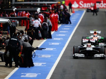 Imagen del pit lane