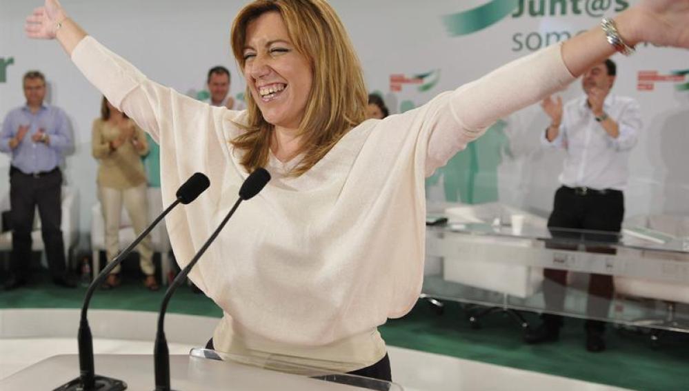 La candidata Susana Díaz