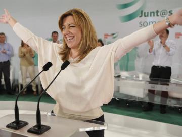 La candidata Susana Díaz
