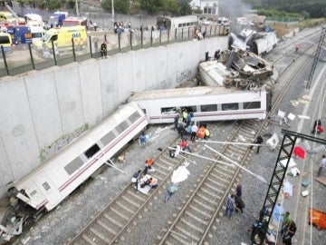 Accidente de tren en Santiago Accidente de tren en Santiago