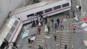 Estado en el que quedó el tren