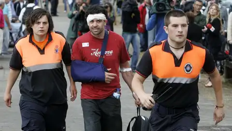 Accidente de tren en Santiago Accidente de tren en Santiago