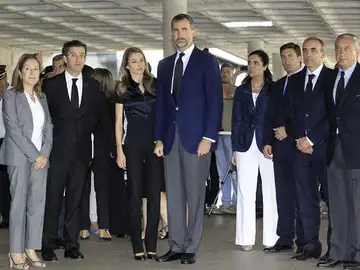 Los Príncipes de Asturias visitan a los heridos del accidente Los Príncipes de Asturias visitan a los heridos del accidente