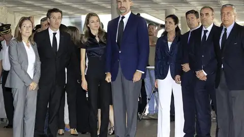 Los Príncipes de Asturias visitan a los heridos del accidente Los Príncipes de Asturias visitan a los heridos del accidente