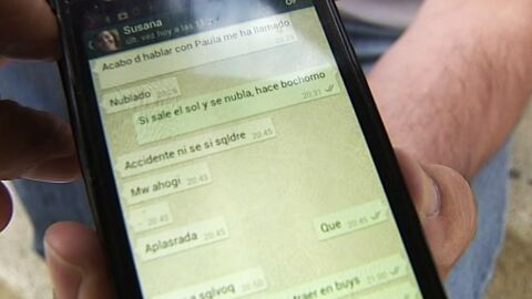 Whatssap de la v&iacute;ctima